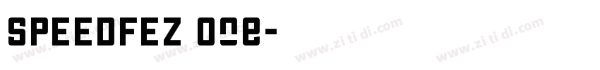 SPEEDFEZ One字体转换